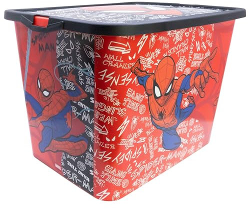 Stor Caja de almacenaje con Cierre de Click de 23 litros de Spiderman