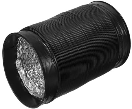 Tuyau de Conduit D’évacuation de Sécheuse en Aluminium Flexible Noir