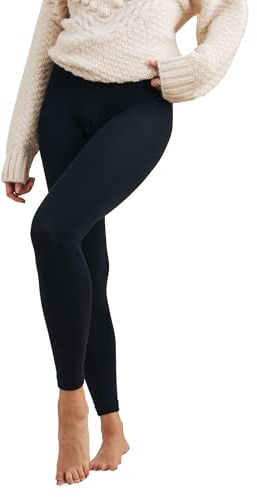 NEXT Damen Standard 1 x Fußlose Thermo-Strumpfhose mit Fleece-Futter