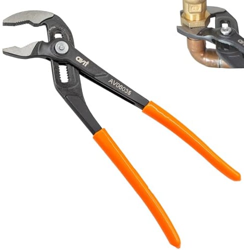 Avit Push-Button Precision Waterpump Pliers 175mm, Fast Adjusting Heavy Duty Tongue and Groove Joint, Plumbing Water Pump Pipe Wrench, Clamp Grips, AV06035