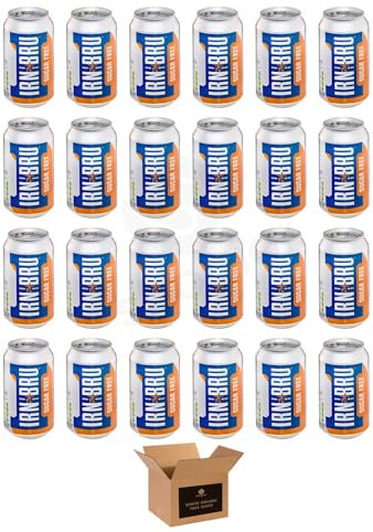 Barr & IRN-BRU & BOTTLES - No Sugar Fizzy Drink Soft Drink Cans – Variety Flavours – Zero Sugar Carbonated Drinks (IRN-BRU-CANS - 24 x 330ml, Diet Sugar Free)