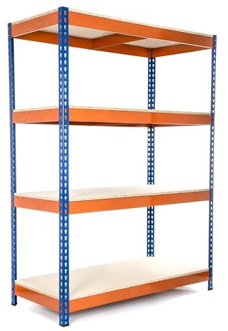 Racking Solutions Extra Heavy Duty Industrial Garage Racking/Shelving Unit 400KG Per Shelf (1800mm H x 1200mm W x 450mm D)