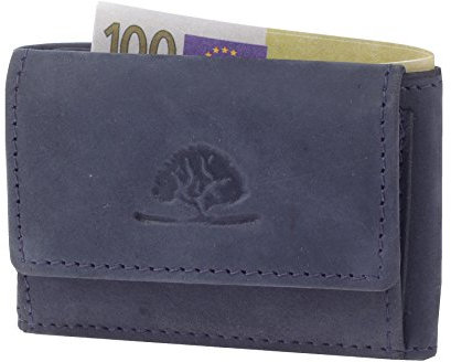 Greenburry Vintage Minibörse Geldbörse Navy dunkelblau 9x7x1 cm
