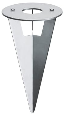 SLV mechanische Komponente ERDSPIESS für HELIA Wege- und Standleuchte / Erdspieß für Außenlampe, Beleuchtung von Garten, Terrasse, Pflanzen, Wegen, Aussen-Leuchte, Außen-Strahler / edelstahl
