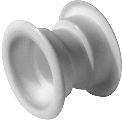 4X White Mini Circle Collar Air Vent Grille Set Door Ventilation Cover