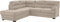Mivano Ecksofa Royale / Zeitloses Schlafsofa in L-Form mit Bettfunktion, Stauraum, Ottomane und hohen Rückenlehnen / 246 x 90 x 230 / Lederoptik, hellbraun