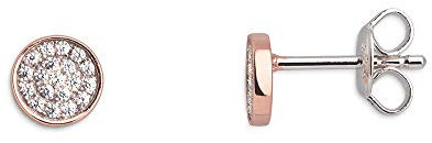 Xenox XS3739RN Ohrstecker Happy Hour Silber Rosé Zirkonia Kreisform Ø 6 mm