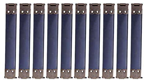 Artibetter 10pcs Metallinnenrahmen Flex Kuss Spange Bulk für Heimwerker Fertigkeit Handtasche Mappe Sewing Making - Silber 10cm
