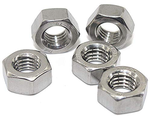 M10 25 Stück - V2A Sechskantmuttern DIN 934 / DIN-EN-ISO 4032 Edelstahl A2-70