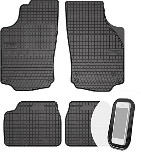 moto-MOLTICO Gummimatten Auto, 4-teiliges Set, Allwetter Gummi Fußmatten, Antirutsch & Wasserfest Autoteppiche - passend für Opel Corsa C 2000-2006