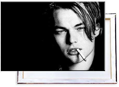 Unified Distribution Leonardo Dicaprio - 120x80 cm Kunstdruck auf Leinwand • erstklassige Druckqualität • Dekoration • Wandbild
