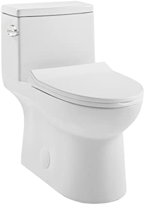 Daxton One-Piece Elongated Left Side Flush Toilet 1.28 gpf