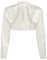 Bolerose formal Satin Langen Ärmel Bolero (Elfenbein, 3XL)