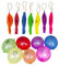 Weddecor Large Punch Balloons Assorted Color with Elastic Bands Latex Material for Kids Birthday Parties, Baby Functions, Wedding Decoration, 12 inch, 5pcs