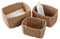 Aufbewahrungskorb, 3er Set aus Korb Geflochten Aufbewahrungskörbe, Aufbewahrungsboxen für Accessoires Schminke, Badezimmer Organizer, Wickeltisch Organizer, Kleiner Korb bathroom storage(Gelb)