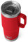 YETI Rambler - Taza de viaje de 20 onzas, acero inoxidable, aislada al vacío con tapa fuerte, color rojo rescate