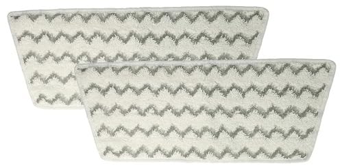 vhbw 2x Wischbezug kompatibel mit Vileda Steam One XXL Dampfreiniger, Dampfmop - Mikrofaser Grau Weiß