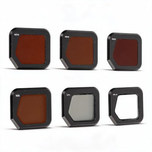 ND-Filter-Set für, 6-teiliges HD-Drohnenfilterset aus Optischem Glas für Mavic 3 Classic, wasserdichte CPL ND-UV-Objektivfilter für Professionelle Fotografie