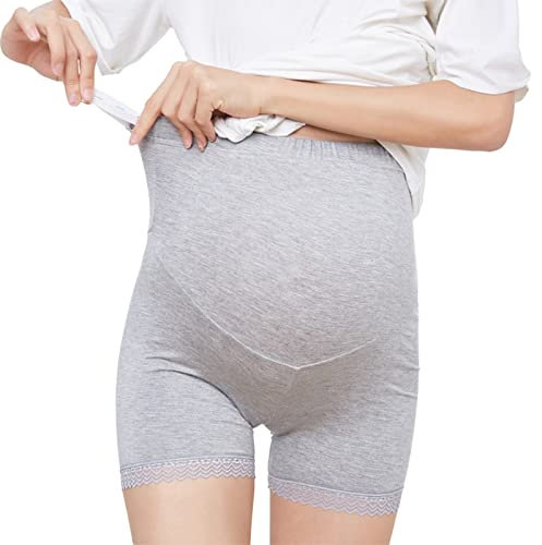 QWUVEDS Umstandsmode für Damen, hohe Taille, mittlerer Oberschenkel, Pettipant, Nahtlose, weiche Bauchunterwäsche Schnittschutzhose Damen 38 Unterhosen Damen nahtlos String Unterhosen Damen