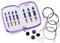 KnitPro Jadore Cubics Nadelspitzen Set Deluxe Special Set (kurze Nadelspitzen), 26-19302, Lila