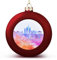 Yelolyio Bunte Städte Landschaft Weihnachtskugeln Ornamente Weihnachten Deutschland Berlin Stadt Skyline Hängende Kugel Deko für Weihnachtsbäume, Urlaubsparty Neujahr Geschenk