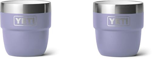 YETI Rambler Espresso Cup, Vacuum Insulated Stainless Steel Stackable Cup, Cosmic Lilac, 2 Pack 4 oz (118 ml)
