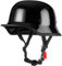 Mezzo Casco Jet Moto Retrò Casco Scodella Portatile,ECE Omologato Mezzo Elmetto Da Moto Vintage Caschi Cromwell Stile Tedesco Scooter Cruiser Unisex Casco Da Motociclista 2,L:59-60CM
