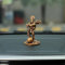 Zig Zag Bahubali Hanuman Idol für Auto Armaturenbrett Hanuman Murti Bajrang Bali Kleine Statue für Geschenk, Dekoration, Golden (11,4 cm)