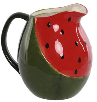 Home ESPRIT Carafe rouge vert grès pastèque moderne