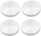 Casstad Glasplatten-Adapter-Tischbeine, Aluminium, rund, 50 x 8 mm, silberfarben, 4 Stück