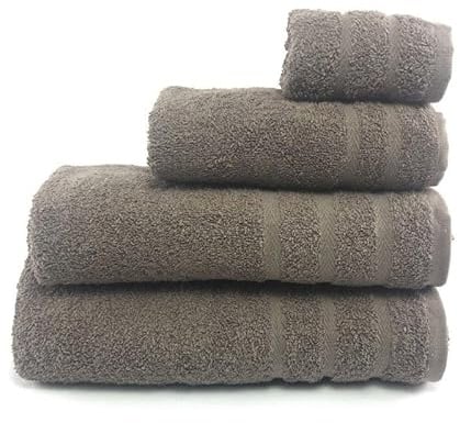 Rufino Díaz Toalla Rizo 100% Algodón 500gr/m2 Leticia (Topo - Baño 70x140cm) - Tejido absorvente, Suave y Resistente - para baño, SPA, Piscina