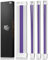 AsiaHorse Cable de extensión PSU, Kit de Cables con Funda para GPU/CPU,16AWG Extensiones de Cable de alimentación con peines de Cable,Gestión de Cables 24PIN/ (6+2) Pin/ (4+4) Pin, 30CM, Morado+Blanco