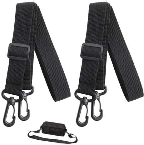 Adjustable Replacement Shoulder Strap 2-Pack Universal Bag Straps Crossbody Shoulder strap for bags Strap with carabiner adjustable,1.3M x 25MM, Ideal for Handbags Laptop Cases Sports Bags