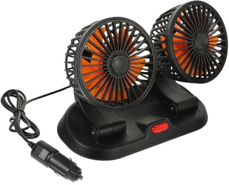 Gadpiparty 2 Ventilateur climatiseurs Portables de Voiture pour véhicule Cooling Fan Maquette de Camion Accessoire Auto Mini éventail purificateur d air climatiseur de Voiture PP