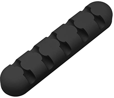Artibetter 5fori Clip Per Organizzare Cavi Gestione Cavi Per Scrivania Nero Clip Adesive Per Organizzatore Per Alimentatori Di Ricarica Usb Caricabatterie Cuffie