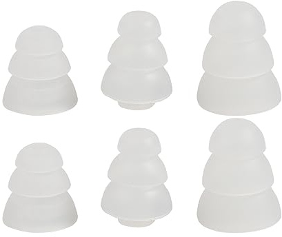 Replacement Triple Flange Ear Tips Earbuds Silicone Pads For In Ear Headphones