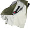 Medi Partners Einschlagdecke Baby Babyschale 100% Baumwolle für Sommer 85x85cm Kinderwagen Kuscheldecke universal Baby Decke Einschlagdecken Babydecke Buggy Autositz (Kariert mit olivfarbenem Minky)