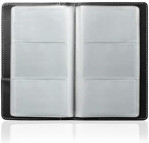 JEYORZY 1 pcs Porta Biglietti, Porta Carta di Credito, Trasparente biglietti, per 60 carte, versatile libro di schede di visita, per una moltitudine di biglietti da visita