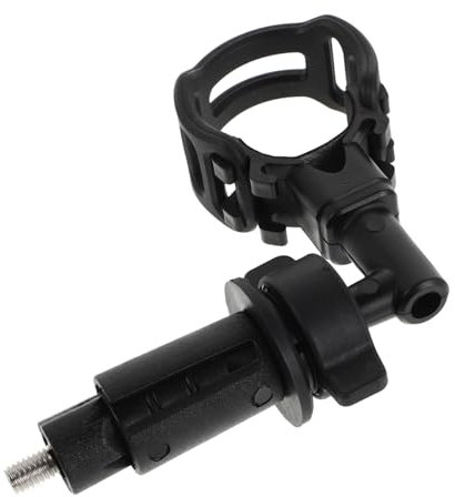 POPETPOP Fahrrad licht Halterung Taschenlampe Halterung Taschenlampenmontage Taschenlampenhalter zum Radfahren Kieselgel Black