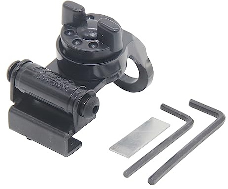jojnsha Black EM-70 Mobile Car CB Radio Mount Bracket Base Clip Stainless Steel Car Mount Bracket Base Clip Accessories Radio Booster-for Portable Home Stereo-outdoor Gladiator-adapter