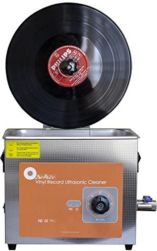 Ryanong Ultra&Sonic Nettoyant pour disques vinyles 4 L Ultra&Sonic avec fonction de chauffage, machine à laver pour disques vinyles de 30,5 cm avec minuterie de 1 à 60 min, 0 à 100 ℃