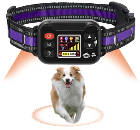 Billg Cloture Electrique pour Chien, 3 Modes Clôture Anti-Fugue, Résistant à L’Eau Collier de Dressage pour Grands Espaces Ouverts et Utilisation en Extérieur, Portée de 20 à 2000 M