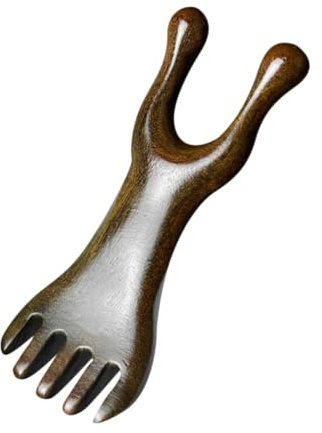 Nasenmassagegerät aus Sandelholz, Handlich, Kompakt für Erwachsene | Leichtes Format, Angenehmer Griff, Vielseitiges Design, Coffee Farbton, für Kinder und Alltag
