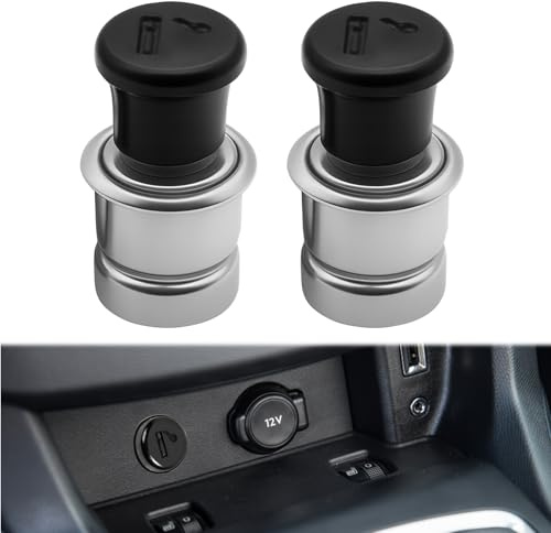Menibeuty 2 Stück Auto Zigarettenanzünder Stecker 20mm, Netzstecker Zigarettenanzünder Staubschutz Abdeckkappe, 12 Volt Steckdose Kfz Stecker, Für Die Meisten Kfz Konsolenteile Konsolen-Komponenten