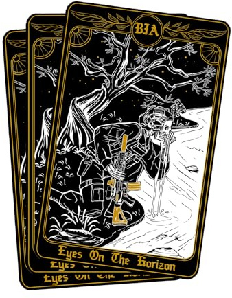 Brothers in Arms - Sticker „Horizon“ – 3er Set – Premium Vinyldruck – 10cm x 6,5cm – wasserfeste Aufkleber für Trinkflaschen, Spinttüren etc. – Bundeswehr- & Militär Design