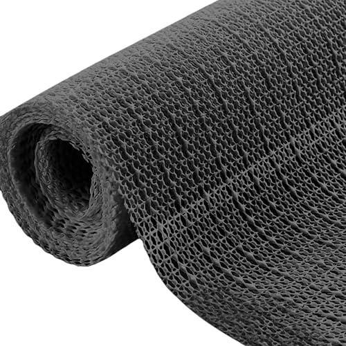 Teppich Unterlage rutschfest 125 x 185 cm Ohne Weichmacher rutschfest PVC Teppichstopper Mehrzweck für Teppiche Läufer Schublade Auto, Alle Böden, Schwarz