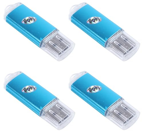 ISTOVO 4X USB Stick Flash Pen Drive U Festplatte für PC TV Farbe: Blau KapazitäT: 16 GB