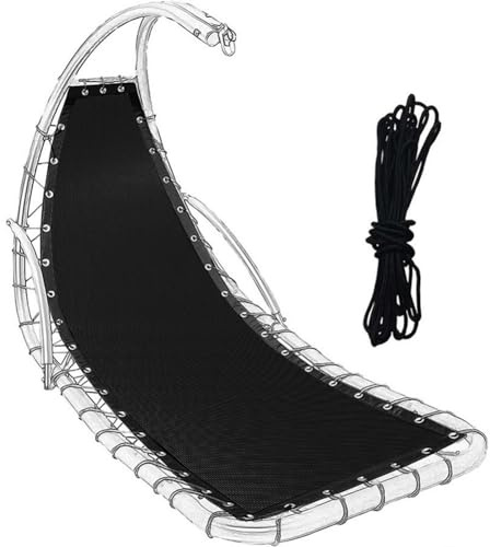 GORGECRAFT 197 x 64cm Ersatz Hängesessel Netz Strapazierfähiges Seilset Hängematten Hängesessel Gewebe Schaukelstuhl Gewebe Zero Gravity Sessel Ersatzgewebe Für Den Innen Und Außenbereich Gartenliege