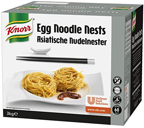 Knorr Professional Egg Noodle Nests, Noodles, Catering Noodles, 1 x 3kg