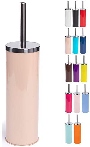 MSV WC Bürste Toilettenbürste WC Garnitur Klobürste „Miami“ mit hygienischem Behälter Beige